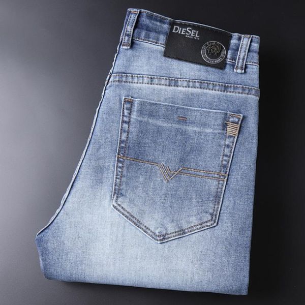 men's jeans autumn italy brands casual slim stretch fashion cotton denim pants male washed straight cowboy trousers, Blue
men's jeans autumn italy brands casual slim stretch fashion cotton denim pants male washed straight cowboy trousers, Blue