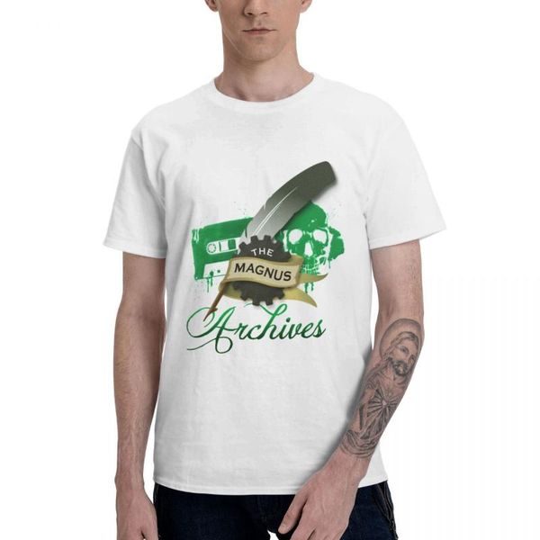 men's t-shirts the magnus archives logo t shirts 100% cotton crewneck male short sleeve oversized casual tee eu size, White;black
men's t-shirts the magnus archives logo t shirts 100% cotton crewneck male short sleeve oversized casual tee eu size, White;black