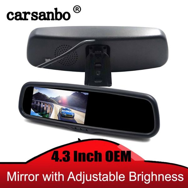 car video carsanbo 4.3 inch rear view mirror monitor with reversing camera, parking line setting camera optional
car video carsanbo 4.3 inch rear view mirror monitor with reversing camera, parking line setting camera optional