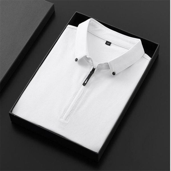 men's polos 2021 summer fashion solid color zipper shirts business casual white tee blouse mens clothing short sleeve shirt, White;black
men's polos 2021 summer fashion solid color zipper shirts business casual white tee blouse mens clothing short sleeve shirt, White;black