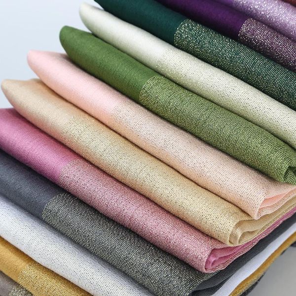 scarves women gold thread cotton hijab scarf solid color muslim head shawls and wraps headband pashmina female foulard, Blue;gray
scarves women gold thread cotton hijab scarf solid color muslim head shawls and wraps headband pashmina female foulard, Blue;gray
