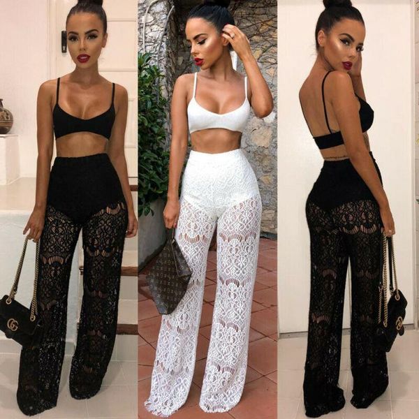 women's tracksuits fashion casual women sleeveless summer lace solid 2piece set crop and long pants outfit jumpsuit clubwear, Gray
women's tracksuits fashion casual women sleeveless summer lace solid 2piece set crop and long pants outfit jumpsuit clubwear, Gray