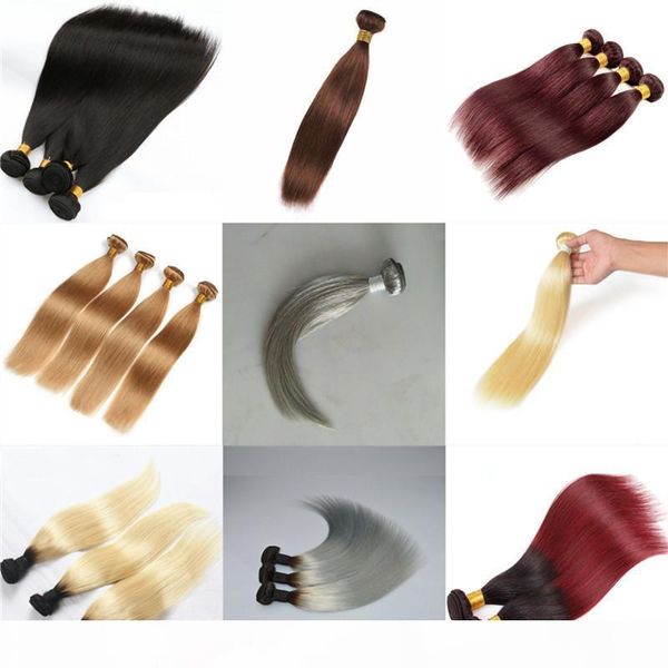 virgin hair straight wave 100g 3pcs lot brazilian human hair weaves bundles 9 color 27 99j 1bt613 option, Black
virgin hair straight wave 100g 3pcs lot brazilian human hair weaves bundles 9 color 27 99j 1bt613 option, Black