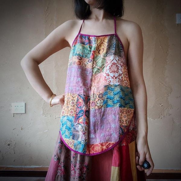 women's tanks & camis qpfjqd 2021 summer women ramie slings retro printing flower o neck female chinese style pink clothes, White
women's tanks & camis qpfjqd 2021 summer women ramie slings retro printing flower o neck female chinese style pink clothes, White