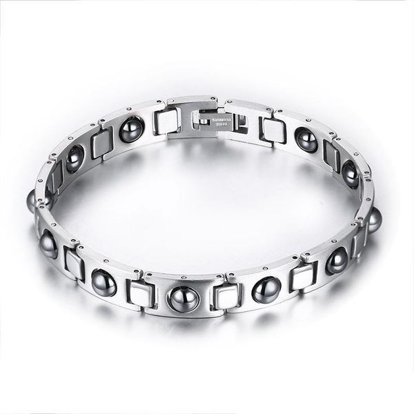 mens energy silver stainless steel silver hematite magnetic therapy power bracelet health wristband magnetic bracelet mens, Black
mens energy silver stainless steel silver hematite magnetic therapy power bracelet health wristband magnetic bracelet mens, Black
