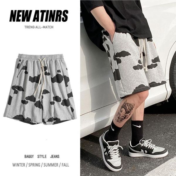 men's shorts summer drawstring fashion printed casual men streetwear loose hip-hop cloud mens beach m-2xl, White;black
men's shorts summer drawstring fashion printed casual men streetwear loose hip-hop cloud mens beach m-2xl, White;black