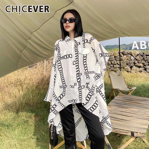 chicever casual shirts for women o neck flare long sleeve print hit color oversized blouses female 2021 autumn clothing fashion, White
chicever casual shirts for women o neck flare long sleeve print hit color oversized blouses female 2021 autumn clothing fashion, White