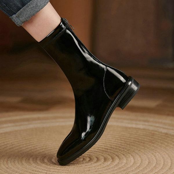 boots fashion autumn and winter shoes for women 2021 est genune leather ankle low heel working basic woman, Black
boots fashion autumn and winter shoes for women 2021 est genune leather ankle low heel working basic woman, Black