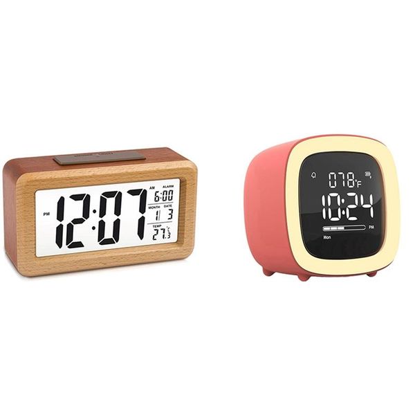 other clocks & accessories 2 pcs alarm clock: 1 wooden large led digital clock voice control bedside charging clock-orange
other clocks & accessories 2 pcs alarm clock: 1 wooden large led digital clock voice control bedside charging clock-orange
