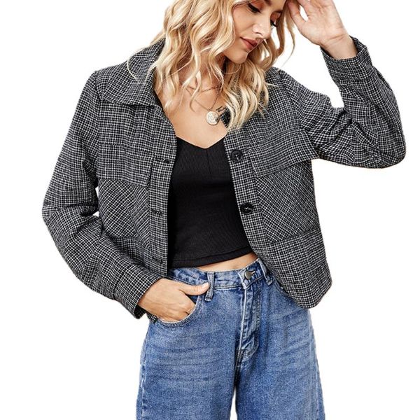 women's jackets womens casual long sleeve plain printd lapel button jacket coat spring autumn short overcoat formal outwear single brea, Black;brown
women's jackets womens casual long sleeve plain printd lapel button jacket coat spring autumn short overcoat formal outwear single brea, Black;brown