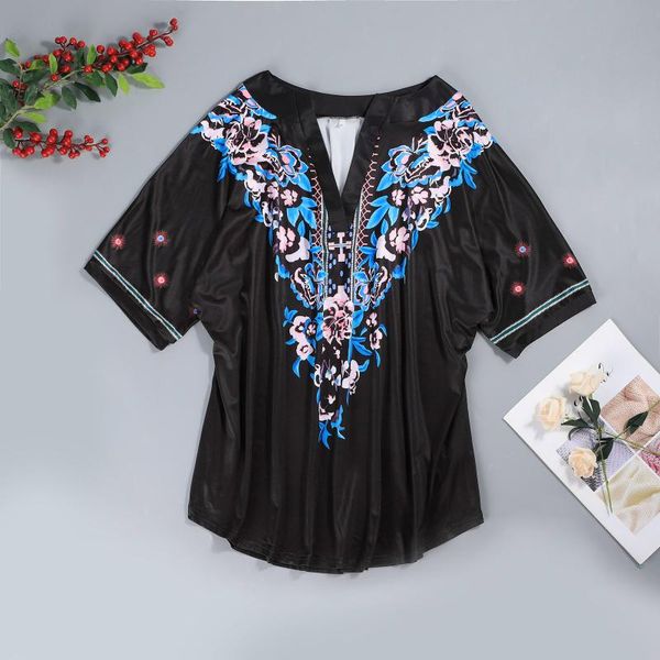 women's blouses & shirts blouse floral print casual short sleeve v-neck shirt jacquard chic vintage plus size pullover femme, White
women's blouses & shirts blouse floral print casual short sleeve v-neck shirt jacquard chic vintage plus size pullover femme, White