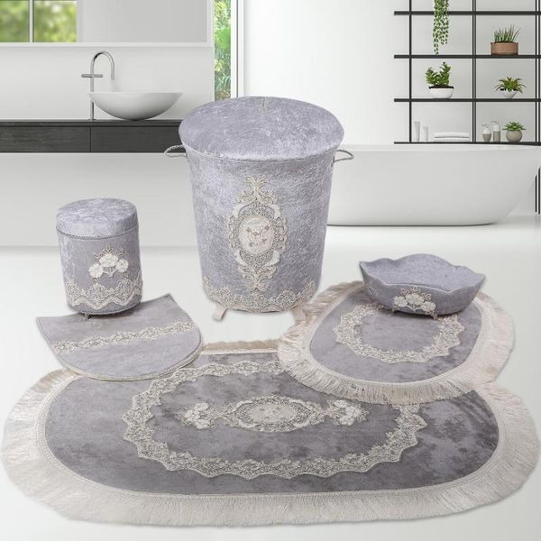 bath mats bonny home exclusive gray 6 pieces laundry basket set & mat organizer dirty clothes storage and bathroom rugs
bath mats bonny home exclusive gray 6 pieces laundry basket set & mat organizer dirty clothes storage and bathroom rugs