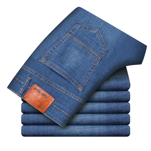 men's jeans classic brand mens lightweight straight-leg 2021 spring summer business casual youth blue stretch denim size 40,8013
men's jeans classic brand mens lightweight straight-leg 2021 spring summer business casual youth blue stretch denim size 40,8013