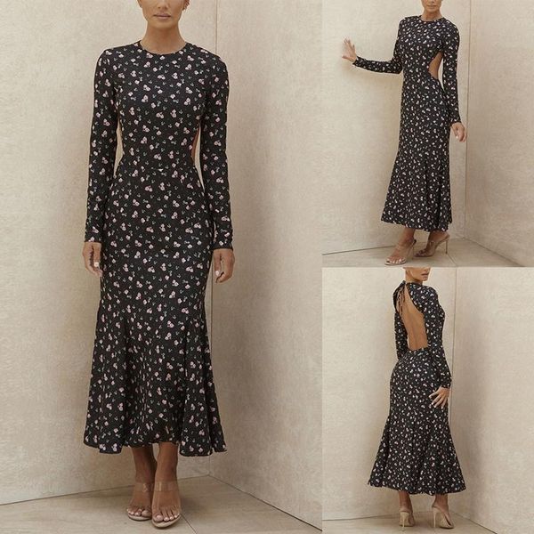 casual dresses open back slim printed dress mid-waist o-neck long-sleeved zipper wear spring autumn women, Black;gray
casual dresses open back slim printed dress mid-waist o-neck long-sleeved zipper wear spring autumn women, Black;gray
