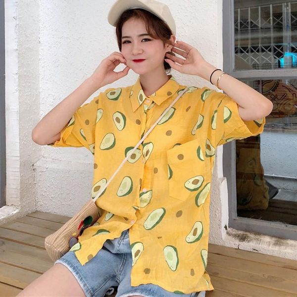 summer beach short sleeve turn down collar blouse women shirt fruit print shirts women blouses couple casual loose blusas, White
summer beach short sleeve turn down collar blouse women shirt fruit print shirts women blouses couple casual loose blusas, White