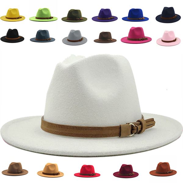 2021 new fedora men spring autumn wide brim solid with band belt classic formal khaki black winter hats women x3mk, Blue;gray
2021 new fedora men spring autumn wide brim solid with band belt classic formal khaki black winter hats women x3mk, Blue;gray