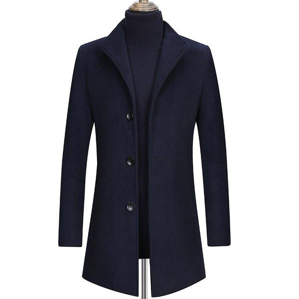 men's wool & blends autumn winter woolen coat thickening / male business warm stand collar long sleeve big size trench jacket, Black
men's wool & blends autumn winter woolen coat thickening / male business warm stand collar long sleeve big size trench jacket, Black