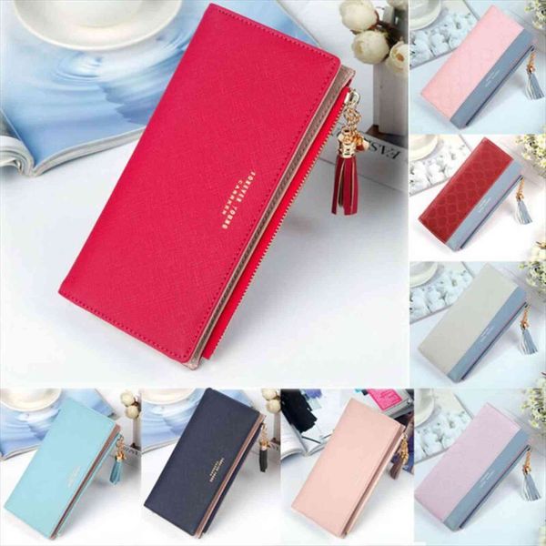 women pu leather zipper wallet purse long card holder bag phone handbag fine suture fashion dazzling tassel decoration, Red;black
women pu leather zipper wallet purse long card holder bag phone handbag fine suture fashion dazzling tassel decoration, Red;black