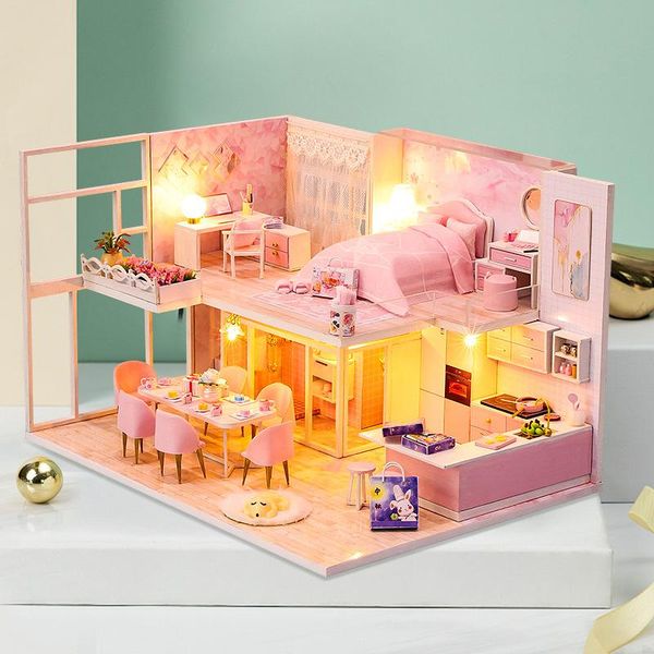 small animal supplies practical diy miniature doll house kit mini toy manual creatives with dust proof cover for kids adults tsl1
small animal supplies practical diy miniature doll house kit mini toy manual creatives with dust proof cover for kids adults tsl1