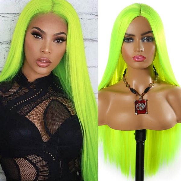 synthetic wigs fluorescent yellow color hair silky long straight bright green heat resistant cosplay for black women
synthetic wigs fluorescent yellow color hair silky long straight bright green heat resistant cosplay for black women