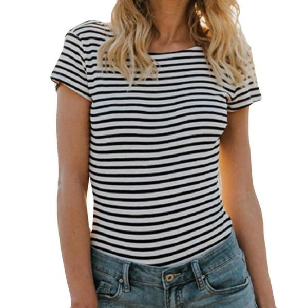 women's blouses & shirts womens blouse nice short sleeve cotton blended stripe print ladies girls word loose fashion, White
women's blouses & shirts womens blouse nice short sleeve cotton blended stripe print ladies girls word loose fashion, White
