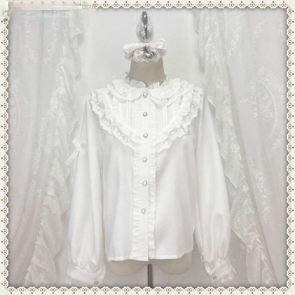 women's blouses & shirts japanese preppy style autumn spring women white shirt stand collar ruffles femininos blusas cute kawaii sweet
women's blouses & shirts japanese preppy style autumn spring women white shirt stand collar ruffles femininos blusas cute kawaii sweet