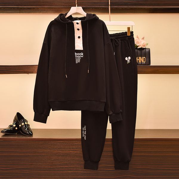 Xl-5xl Woman More Size Sport Suit with Hoodie Top Printing Card and Pants Two Workout Pieces Together Black Race Clothes Ryq3, White
Xl-5xl Woman More Size Sport Suit with Hoodie Top Printing Card and Pants Two Workout Pieces Together Black Race Clothes Ryq3, White