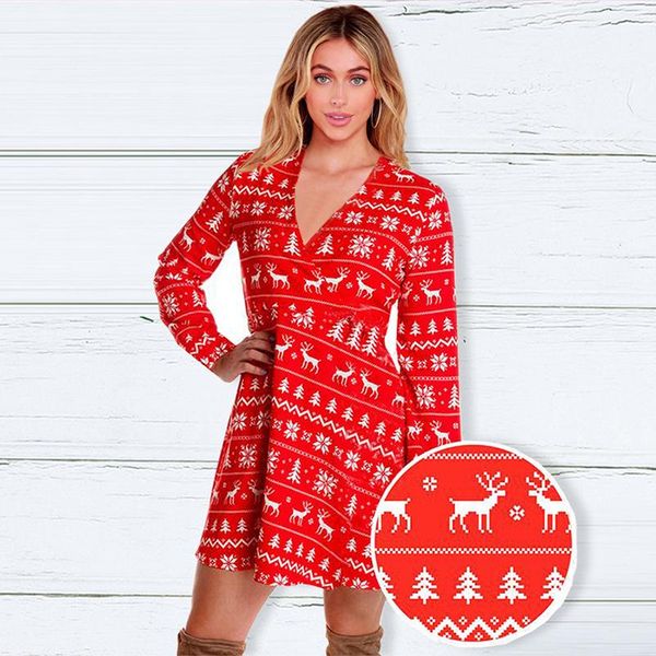 casual dresses winter christmas women print cartoon dress long sleeve plus size midi party vestidos robe, Black;gray
casual dresses winter christmas women print cartoon dress long sleeve plus size midi party vestidos robe, Black;gray