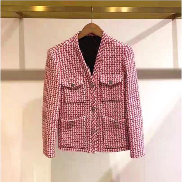autumn woman of vintage red houndstooth thin woolen ladies french pocket female jacket mnlb, Black;brown
autumn woman of vintage red houndstooth thin woolen ladies french pocket female jacket mnlb, Black;brown