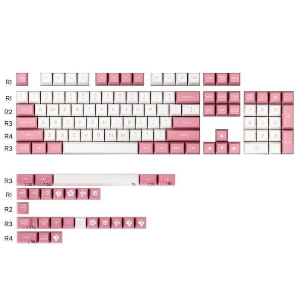 keyboards maxkey pink and white doubles keycaps sa double s abs keycap 130 keys for cherry mx mechanical keyboard
keyboards maxkey pink and white doubles keycaps sa double s abs keycap 130 keys for cherry mx mechanical keyboard