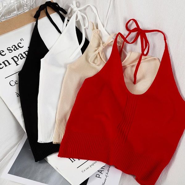 women's tanks & camis heliar halter crop women knitted solid skinny for night club 2021 summer, White
women's tanks & camis heliar halter crop women knitted solid skinny for night club 2021 summer, White