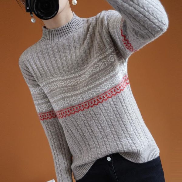 women's sweaters smpevrg winter women sweater female pullover 100% wool knitted soft jumper half turtleneck pull femme top, White;black
women's sweaters smpevrg winter women sweater female pullover 100% wool knitted soft jumper half turtleneck pull femme top, White;black