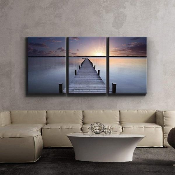 metal painting calm lake scene at sunset canvas art wall decor 16"x24"x3 panels
metal painting calm lake scene at sunset canvas art wall decor 16"x24"x3 panels