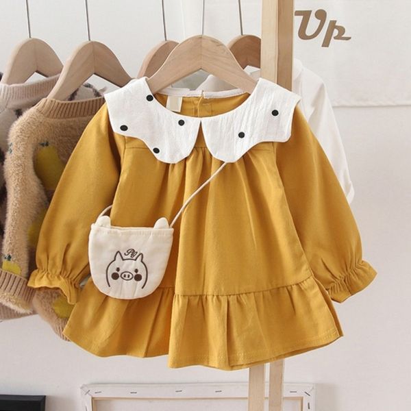 baby girl dress long sleeve spring autumn princess dress toddler kids christmas clothes vestido with bag 210317, Red;yellow
baby girl dress long sleeve spring autumn princess dress toddler kids christmas clothes vestido with bag 210317, Red;yellow