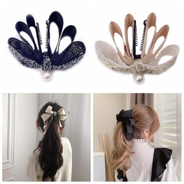 hair clips & barrettes accessories vertical clip sweet lace barrette pearl hairpin banana ribbon bow, Golden;silver
hair clips & barrettes accessories vertical clip sweet lace barrette pearl hairpin banana ribbon bow, Golden;silver