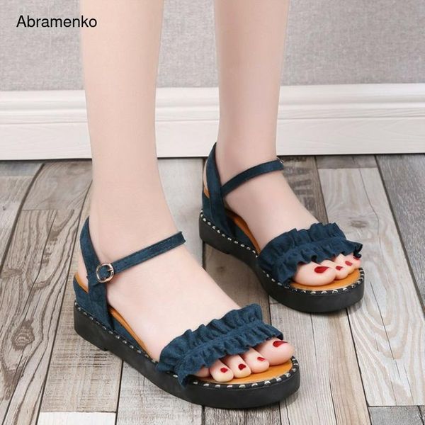 wedges platform gladiator sandals buckle suede shoes for woman summer casual shoes lotus leaf woman peep toe flip flops slipper, Black
wedges platform gladiator sandals buckle suede shoes for woman summer casual shoes lotus leaf woman peep toe flip flops slipper, Black