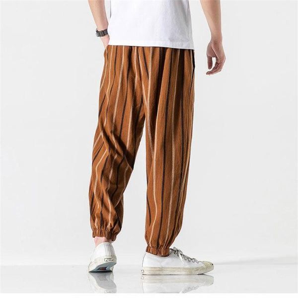 men's pants sweatpants casual full-size loose striped cotton and linen fashionable pant tracksuit streetwear clothing, Black
men's pants sweatpants casual full-size loose striped cotton and linen fashionable pant tracksuit streetwear clothing, Black