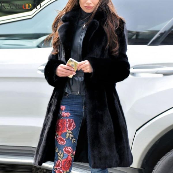 kancoold autumn new high fashion brand womens ladies warm faux fur coat jacket winter v-neck solid long outerwear comfortable, Tan;black 
kancoold autumn new high fashion brand womens ladies warm faux fur coat jacket winter v-neck solid long outerwear comfortable, Tan;black