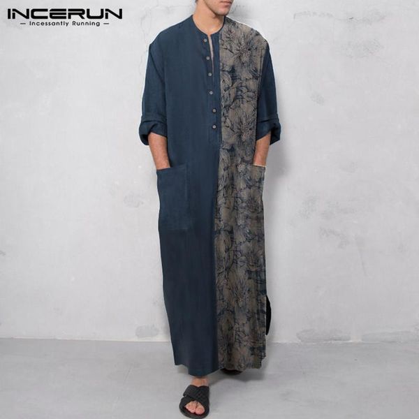 ethnic clothing mens printed muslim robes long sleeve patchwork islamic vintage buttons pockets dubai arabic jubba thobe incerun s-5xl7, Red
ethnic clothing mens printed muslim robes long sleeve patchwork islamic vintage buttons pockets dubai arabic jubba thobe incerun s-5xl7, Red