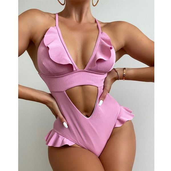 one-piece suits ribbed one piece swimsuit cut out swimwear women ruffle bodysuit 2022 v neck bathing solid summer beachwear
one-piece suits ribbed one piece swimsuit cut out swimwear women ruffle bodysuit 2022 v neck bathing solid summer beachwear
