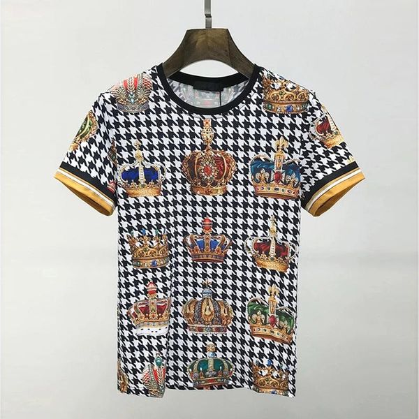 men's t-shirts technology original british luxury digital plaid crown t-shirt designer casual outdoor summer bottoming, White;black
men's t-shirts technology original british luxury digital plaid crown t-shirt designer casual outdoor summer bottoming, White;black