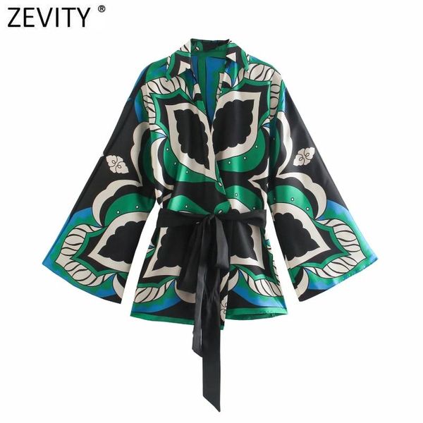 women's blouses & shirts zevity women vintage contrast color leaves print kimono smock blouse female chic bow sashes cardigans blusas, White
women's blouses & shirts zevity women vintage contrast color leaves print kimono smock blouse female chic bow sashes cardigans blusas, White