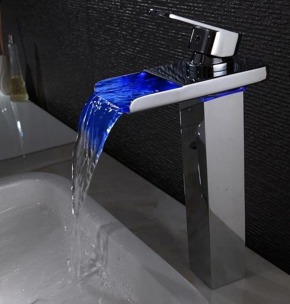 bathroom sink faucets 3 colours change basin faucet mixer,zinc alloy single hole led lamp faucet,chrome plated waterfall water tap
bathroom sink faucets 3 colours change basin faucet mixer,zinc alloy single hole led lamp faucet,chrome plated waterfall water tap