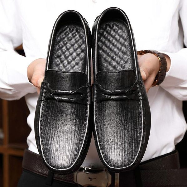 dress shoes amazon casual leather in summer, hand-made legged loafers shoes, men's head leather, bean, Black
dress shoes amazon casual leather in summer, hand-made legged loafers shoes, men's head leather, bean, Black