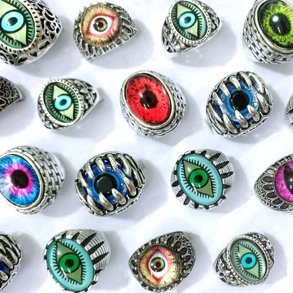 bulk lots 30pcs devil's eye rings mix gothic punk evil eyeball retro men gifts jewelry wholesale, Golden;silver
bulk lots 30pcs devil's eye rings mix gothic punk evil eyeball retro men gifts jewelry wholesale, Golden;silver