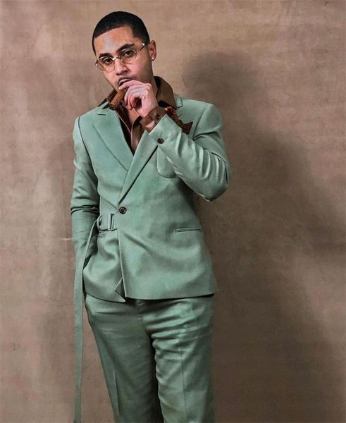 men's suits & blazers 2-piece fashion custom made men with belt modern style casual lapel notched collar party business suit, White;black
men's suits & blazers 2-piece fashion custom made men with belt modern style casual lapel notched collar party business suit, White;black
