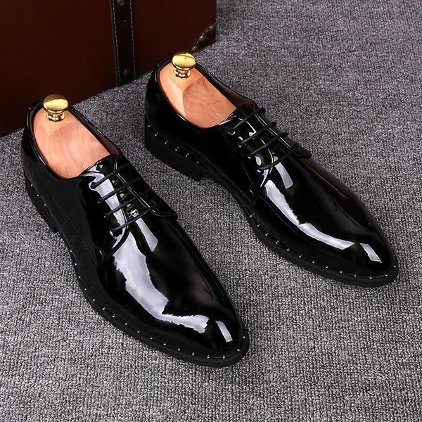 dress shoes charm2021 men's business patent korean fashionable pointed point bright leather british increase, Black
dress shoes charm2021 men's business patent korean fashionable pointed point bright leather british increase, Black