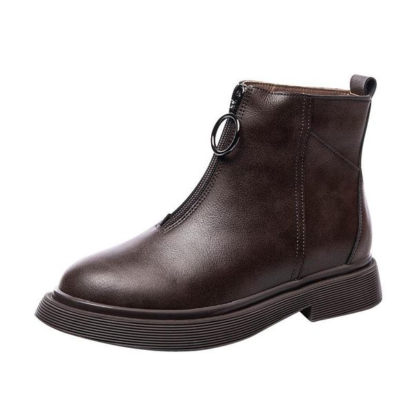 boots autumn / winter 2021 women's leather short zipper plush solid color simple low tube, Black
boots autumn / winter 2021 women's leather short zipper plush solid color simple low tube, Black