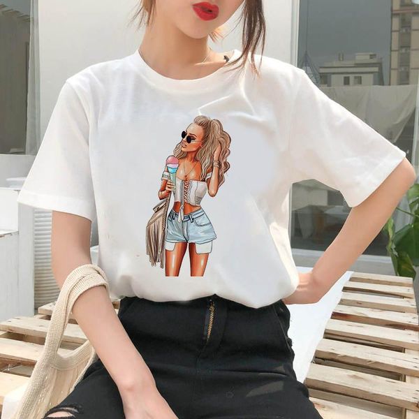 women's t-shirt girls print t shirt short sleeve women summer lady t-shirts ladies womens graphic female tee, White
women's t-shirt girls print t shirt short sleeve women summer lady t-shirts ladies womens graphic female tee, White