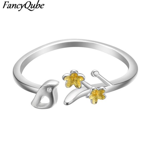 wedding rings fashion cute bird flower adjustable opening elegant fine jewelry for women romantic party gift, Slivery;golden
wedding rings fashion cute bird flower adjustable opening elegant fine jewelry for women romantic party gift, Slivery;golden